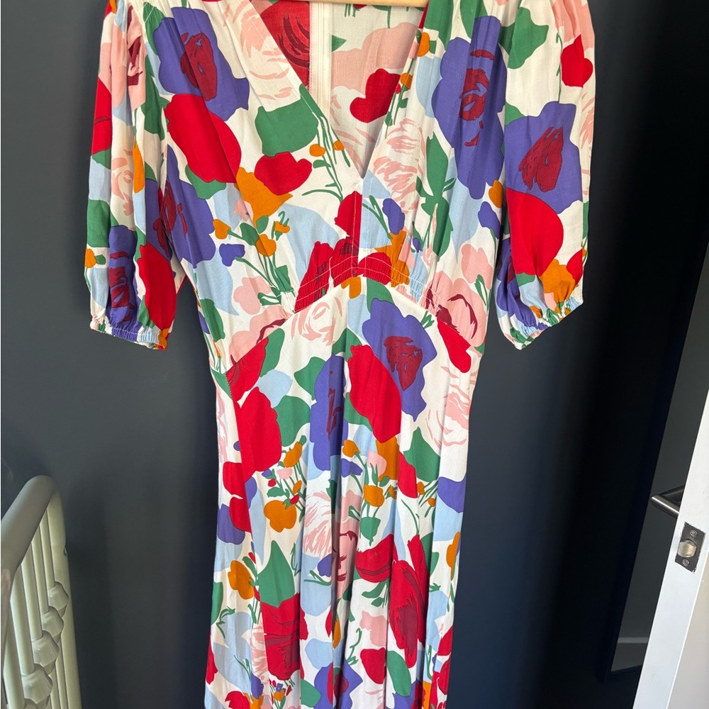 Faithfull The Brand Cotton floral midi dress